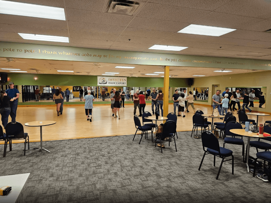 Students in a group lesson at Invictus Dancesport